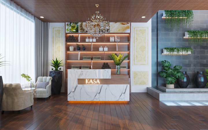 Mẫu Thiết Kế Phào Chỉ Trang Trí Spa Phong Cách Tân Cổ Điển